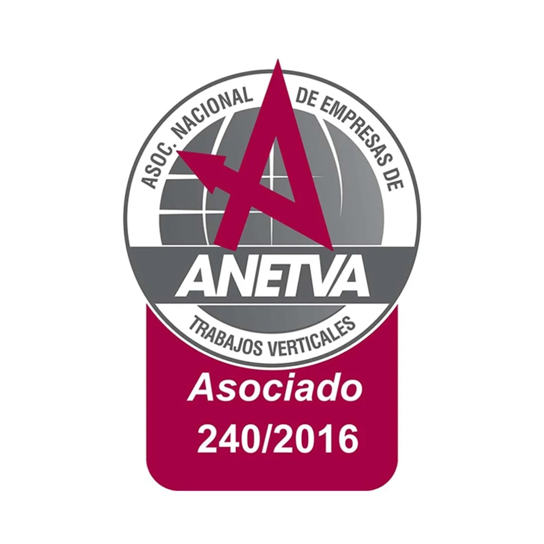 Logo ANETVA - Asociación Nacional de Empresas de Trabajos Verticales, miembro asociado
